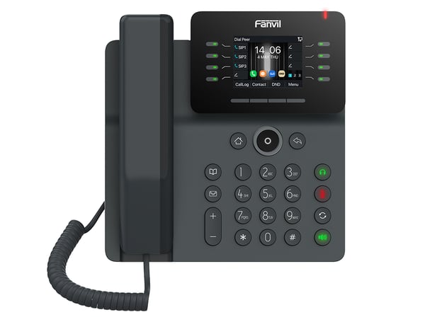 Miniatyrbillede 2 af 3: Fanvil V63 IP-telefon Sort 6 Linier LCD Wi-Fi