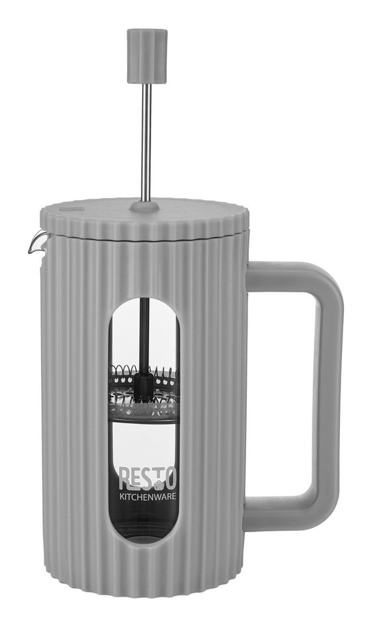 Resto Kitchenware 90532 manuel kaffemaskine Stempelkande 0,6 L Grå