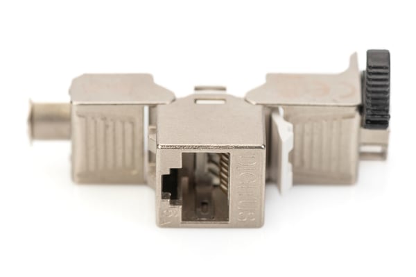 DIGITUS CAT 6A Keystone-modul, skærmet med intelligent kabelstyring