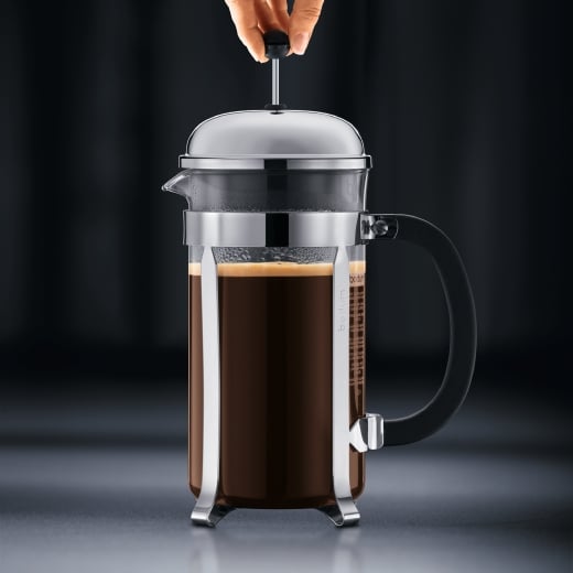Bodum Chambord Sort, Krom, Transparent