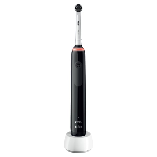 Miniatyrbillede 2 af 3: Oral-B Pro 3 80349852 elektrisk tandbørste Voksen Sort, Hvid
