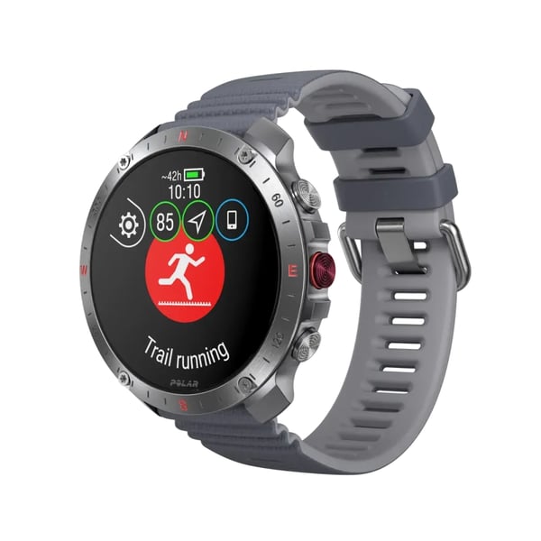 Polar Grit X2 Pro 3,53 cm (1.39") AMOLED Digital 454 x 454 pixel Berøringsskærm Grå GPS (satellit)