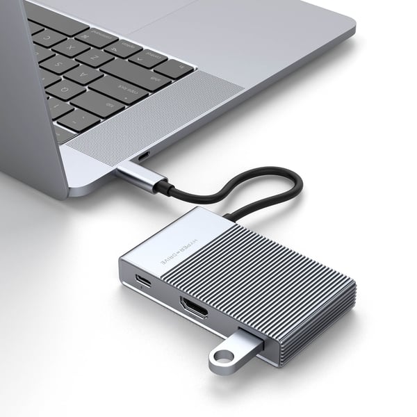 Miniatyrbillede 11 af 13: HyperDrive HD-G206 dockingstation USB 3.2 Gen 2 (3.1 Gen 2) Type-C Aluminium