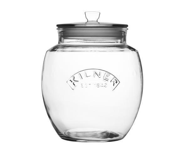 Miniatyrbild 1 av 3: Kilner Universal Push Top Storage Oval Glas Transparent