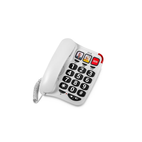 SPC Comfort Numbers 2 Analog telefon Vit