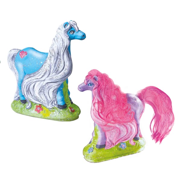 Pikkukuva 5 / 6: SES Creative Children's Glitter Hair Horses Casting and Painting Set