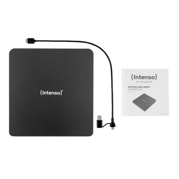 Miniatyrbillede 9 af 16: Intenso Writer CD-DVD EOD 400D USB 3.2 Gen1 sort
