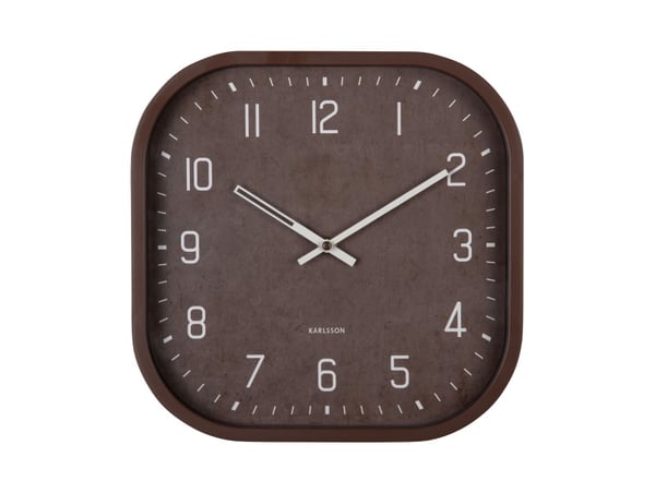 Karlsson Elemental Cuadrado Analog klocka Torg Brun