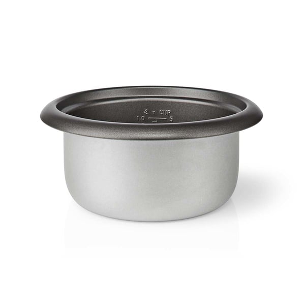 Nedis KARC110AL riskokare 1 l 400 W Svart, Silver