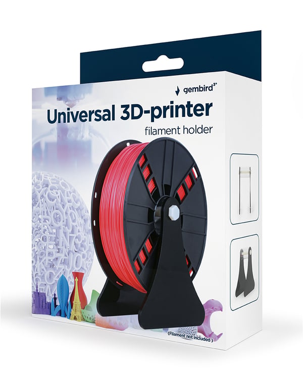 Miniatyrbillede 2 af 2: Gembird 3DP-PLA-SK-01-RP 3D print materiale Polymælkesyre (PLA) Lilla, Rød 1,32 kg