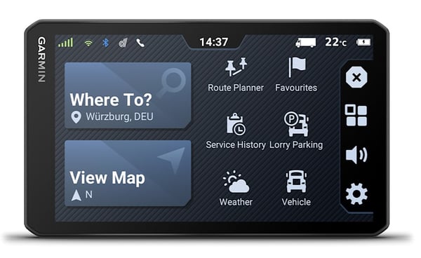 Pikkukuva 2 / 7: Garmin dēzl LGV720 navigaattori Kiinteä 17,6 cm (6.95") TFT Kosketusnäyttö 242 g Musta