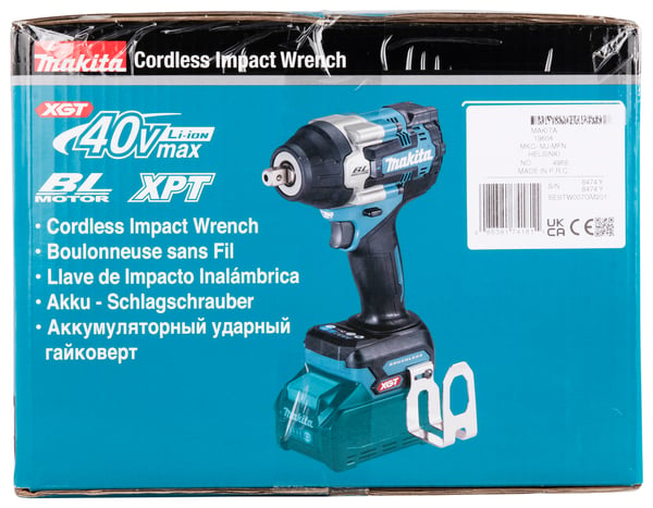 Miniatyrbild 4 av 17: Makita TW007GM201 mutterdragare 1/2" 2300 RPM 760 nm Svart, Blå 40 V