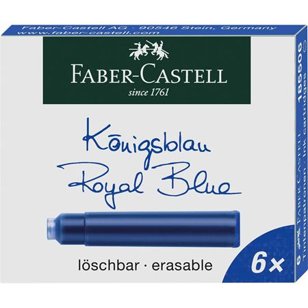 Faber-Castell 185506 genopfyldelig pen Blå 6 stk