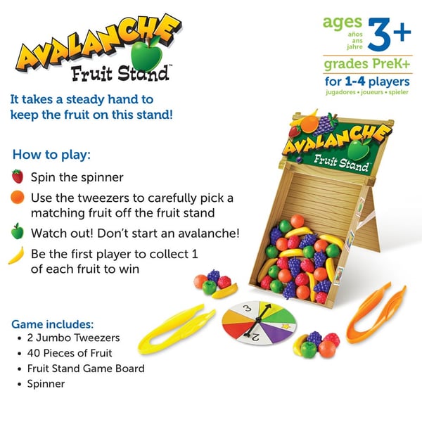 Learning Resources Avalanche Fruit Stand Brætspil Finmotorik (smidighed)