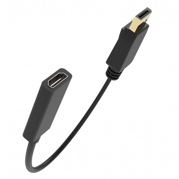 Inca IDTH-07 videokaapeli-adapteri 0,2 m DisplayPort HDMI-tyyppi A (vakio) Musta