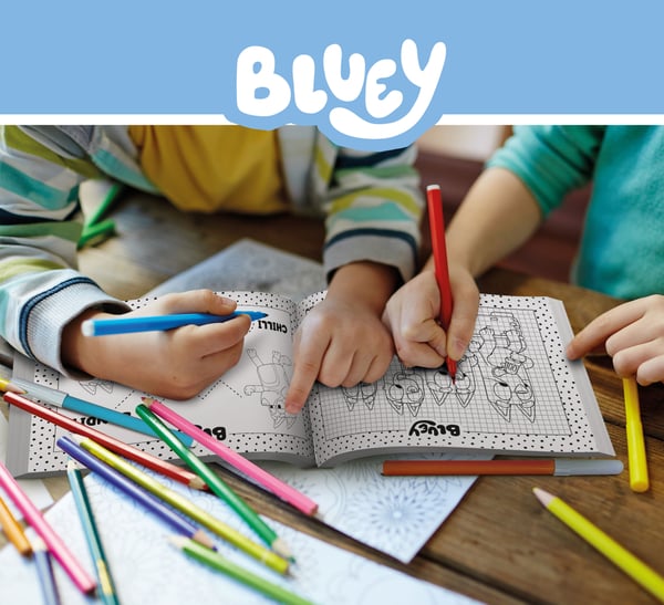 Lisciani 99382 lautapeli Bluey Drawing School Piirustus