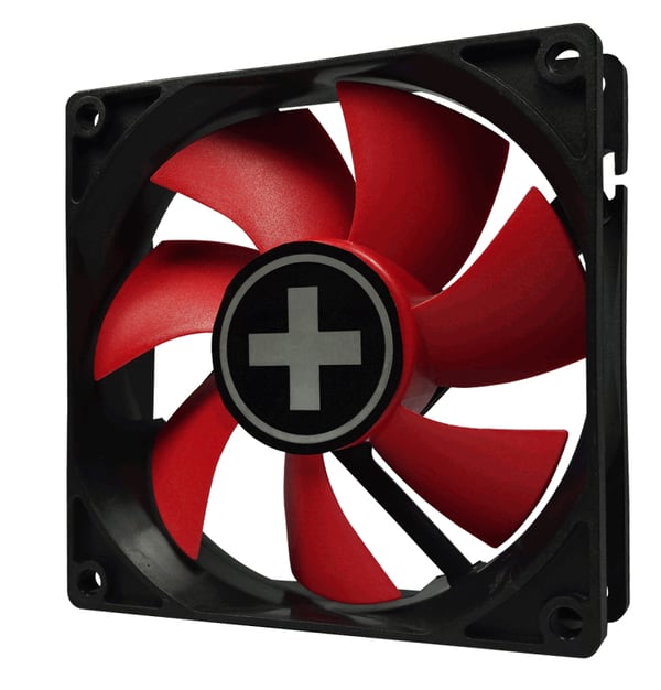Xilence XPF80.R.PWM Datorväska Fan 8 cm Svart, Röd