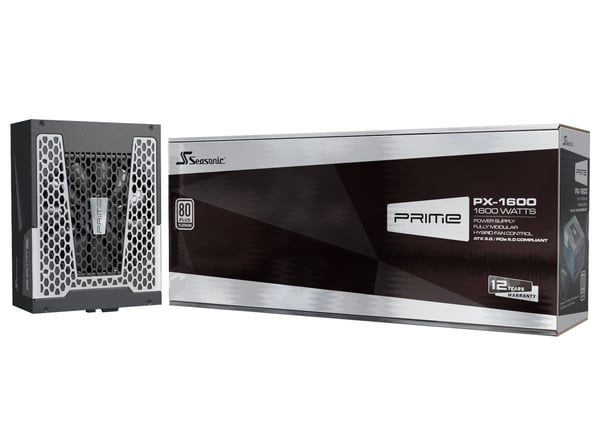 Miniatyrbild 5 av 11: Seasonic ATX3-PRIME-PX-1600 strömförsörjningsenheter 1600 W 20+4 pin ATX ATX Svart