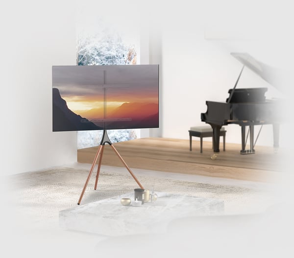 Miniatyrbillede 2 af 3: myWall HT 22 tv-beslag 190,5 cm (75") Sort, Valnød