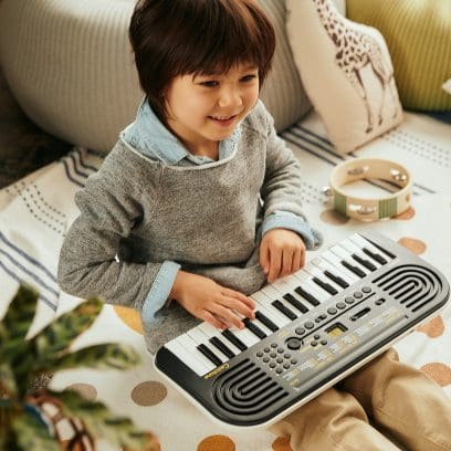 Casio SA-51 digitala pianon 32 tangenter Svart