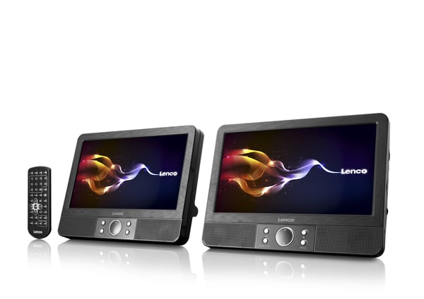 Lenco MES-403 bærbar DVD/Blu-Ray afspiller Vægmonteret 22,9 cm (9") 480 x 234 pixel Sort