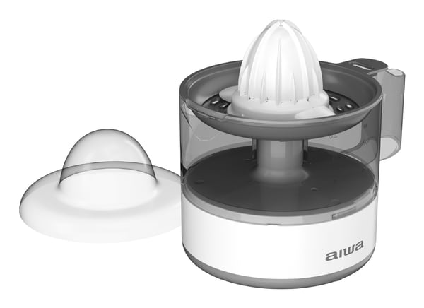 Miniatyrbild 3 av 3: Aiwa MIKAN elektrisk citruspress 0,5 l 30 W Grå, Vit