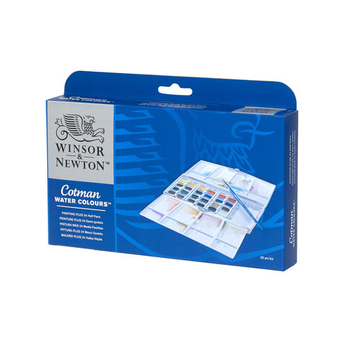 Winsor & Newton 0390376 akvarellfärger Palett 24 styck