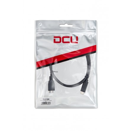 DCU Advance Tecnologic 391180 USB-kaapeli 1 m Micro-USB B USB C Musta
