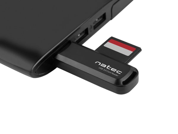 NATEC Scarab 2 kortinlukija USB 3.2 Gen 1 (3.1 Gen 1) Type-A Musta