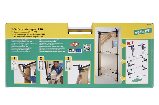 Miniatyrbild 10 av 19: wolfcraft GmbH PRO Fastspänningsanordning för dörrkarm, set