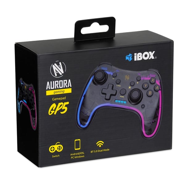 Miniatyrbillede 4 af 12: iBox IGP5 spil-controller Sort Bluetooth Gamepad Analog/digital Android, Nintendo Switch, Nintendo Switch Lite, Nintendo Switch OLED, PC, iOS