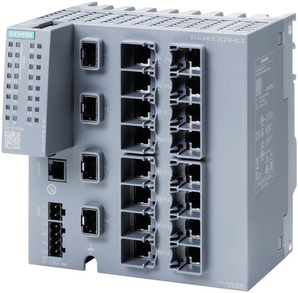 Miniatyrbild 1 av 3: Siemens 6GK5216-4GS00-2AC2 nätverksswitchar hanterad