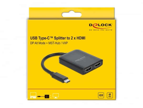 DeLOCK 87755 bilddelare HDMI 2x HDMI