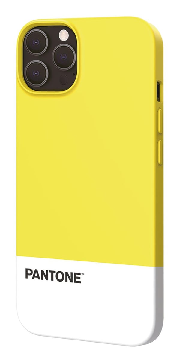 Pantone PT-PC1008Y mobiltelefon etui 15,5 cm (6.1") Cover Hvid, Gul