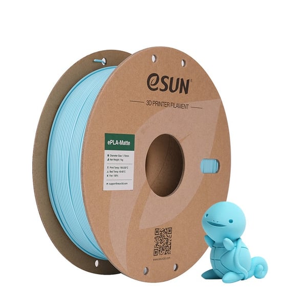 eSUN PLA-Matte Polymælkesyre (PLA) Lyse Blå 1 kg