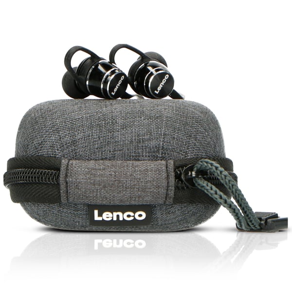 Lenco EPB-160BK hörlur och headset Hörlurar Trådlös I öra, Hals-band Idrott Micro-USB Bluetooth Svart