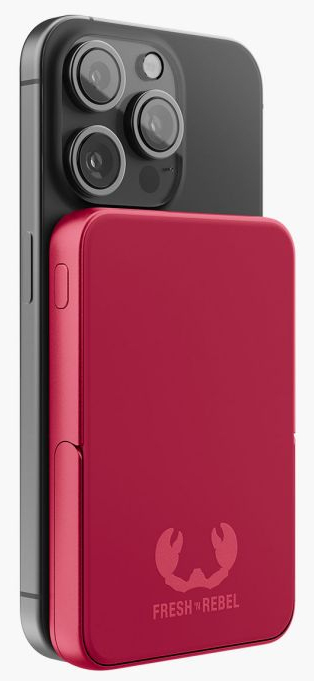 Pikkukuva 7 / 10: Fresh 'n Rebel 228298 akku- ja paristolaturi Litium polymeeri (LiPo) 5000 mAh Langaton lataaminen Punainen