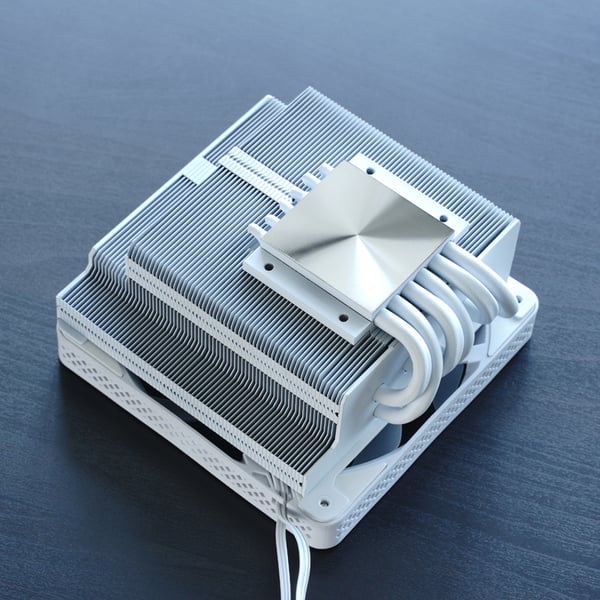 Miniatyrbild 14 av 20: Jonsbo HX6200D Processor Luftkylare 12 cm Vit 1 styck