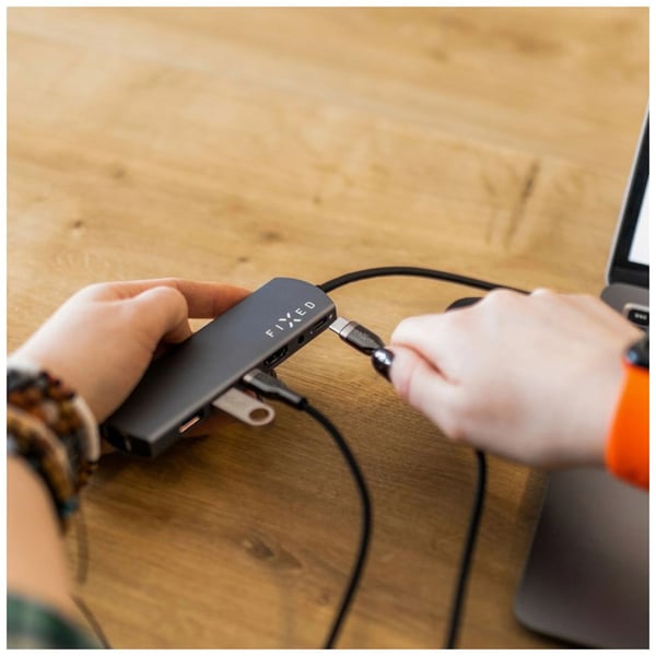 Miniatyrbillede 6 af 12: FIXED FIXDB-CC2-BK USB-kabel USB 2.0 2 m USB C 4,8 Gbit/sek. 100 W Sort