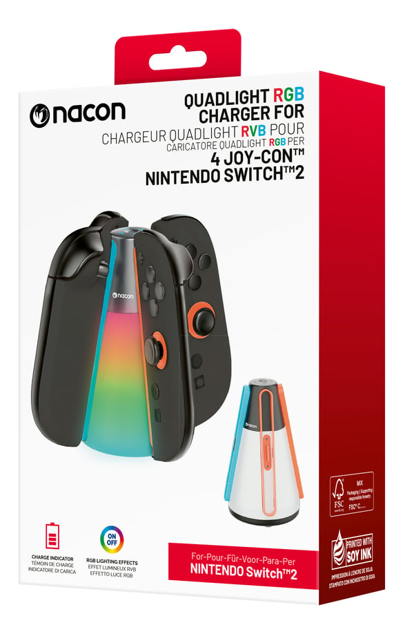 Bigben Interactive SWITCHNEWQUADCHARGER tilbehør til spillekonsol Opladerstativ
