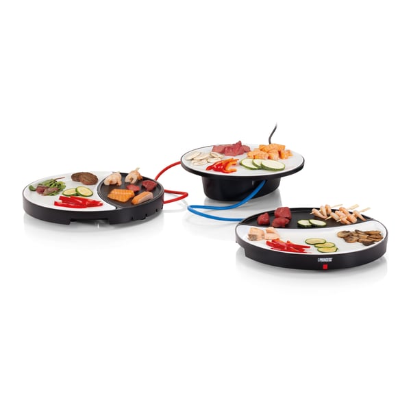 Miniatyrbild 1 av 9: Princess 103082 raclettegrill 2 personer 500 W Svart, Vit