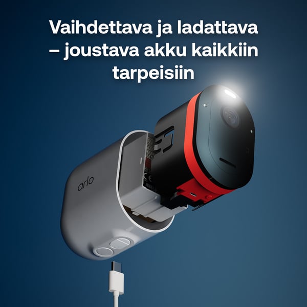 Arlo Pro 6 2K+ ulkovalvontakamera, 4-pack