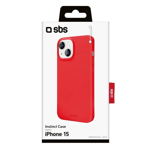 SBS TEINSTIP1561R matkapuhelimen suojakotelo 15,5 cm (6.1") Suojus Punainen