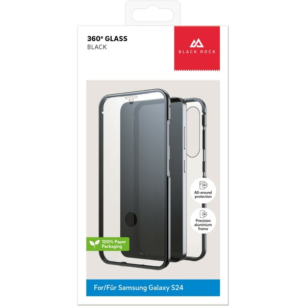 Black Rock 360° Glass mobiltelefonfodral 15,8 cm (6.2") Armband Svart