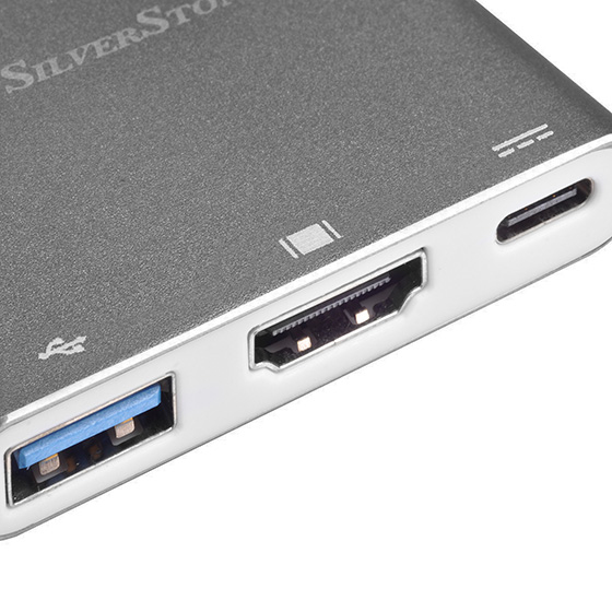 Miniatyrbillede 11 af 13: Silverstone SST-EP08C dockingstation USB 3.2 Gen 1 (3.1 Gen 1) Type-C Kul