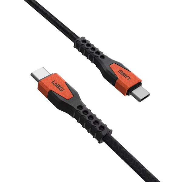 Urban Armor Gear Kevlar USB-kabel USB 2.0 1,5 m USB C 0,48 Gbit/sek. 140 W Sort, Orange