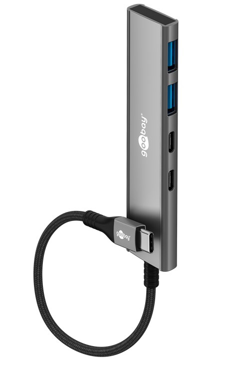 Pikkukuva 1 / 4: Goobay 76563 keskitin USB Type-C 5000 Mbit/s Harmaa