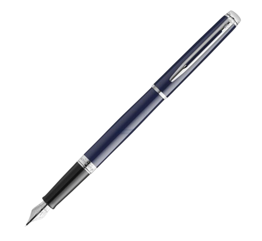 Waterman 2214204 fyldepen Mørkeblå, Sølv 1 stk