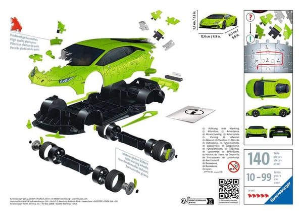 Ravensburger 11299 puslespil 3D puslespil 108 stk