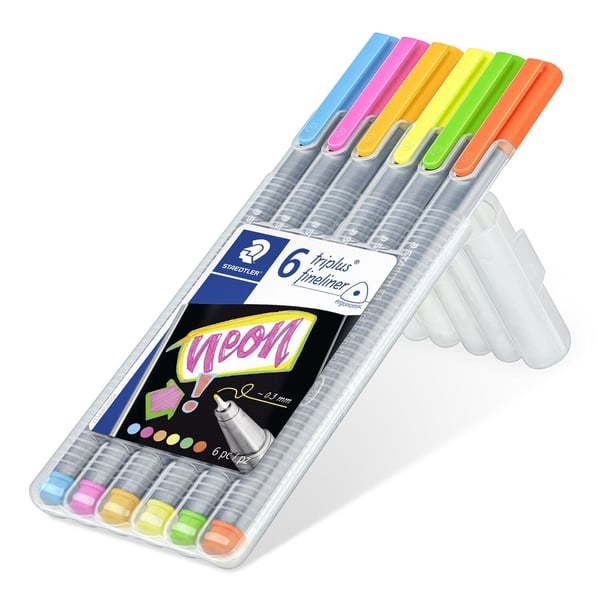 Staedtler triplus fineliner 334 kuitukärkikynä 6 kpl